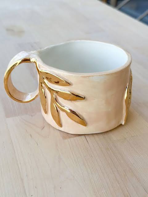 Gold Lustre Teacup
