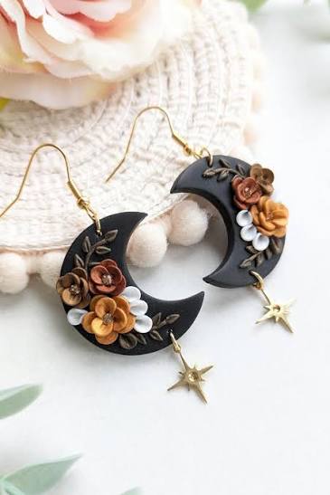 Moon Phase Stud Earrings
