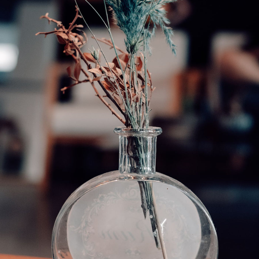 Gold Lustre Stem Vase